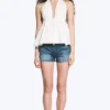 Halterneck Cotton Top – off White Halterneck Cotton Top – off White