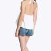Halterneck Cotton Top – off White Halterneck Cotton Top – off White