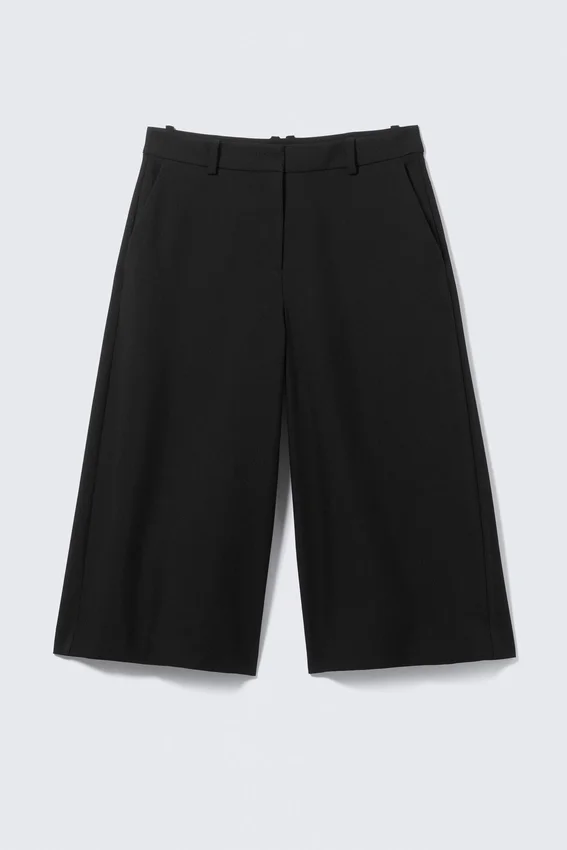 Hanne H Capri Suiting Trousers – Black Hanne H Capri Suiting Trousers – Black