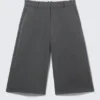 Hanne H Capri Suiting Trousers – Dark Grey Melange Hanne H Capri Suiting Trousers – Dark Grey Melange