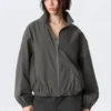 Hanne H Oversized Track Jacket – Dark Grey