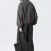 Hanne H Oversized Track Jacket – Dark Grey
