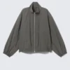 Hanne H Oversized Track Jacket – Dark Grey