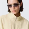 Hanne H Oversized Track Jacket – Light Dusty Beige Hanne H Oversized Track Jacket – Light Dusty Beige
