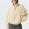 Hanne H Oversized Track Jacket – Light Dusty Beige Hanne H Oversized Track Jacket – Light Dusty Beige
