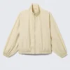 Hanne H Oversized Track Jacket – Light Dusty Beige Hanne H Oversized Track Jacket – Light Dusty Beige