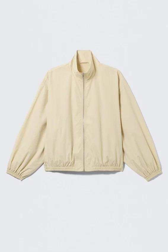 Hanne H Oversized Track Jacket – Light Dusty Beige Hanne H Oversized Track Jacket – Light Dusty Beige