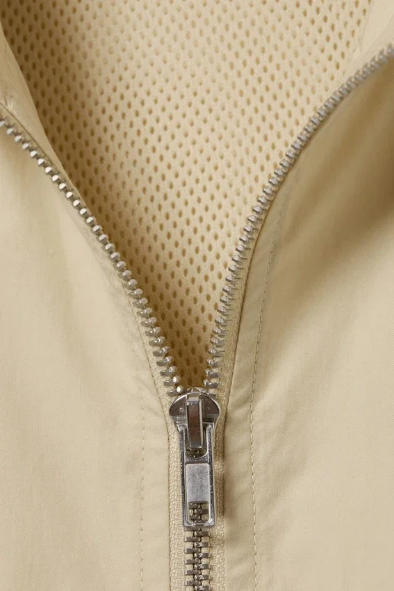 Hanne H Oversized Track Jacket – Light Dusty Beige Hanne H Oversized Track Jacket – Light Dusty Beige
