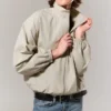 Hanne H Oversized Track Jacket – Light Dusty Mole Hanne H Oversized Track Jacket – Light Dusty Mole