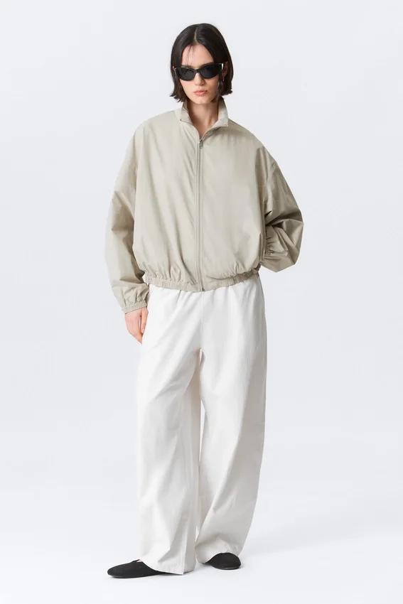 Hanne H Oversized Track Jacket – Light Dusty Mole Hanne H Oversized Track Jacket – Light Dusty Mole