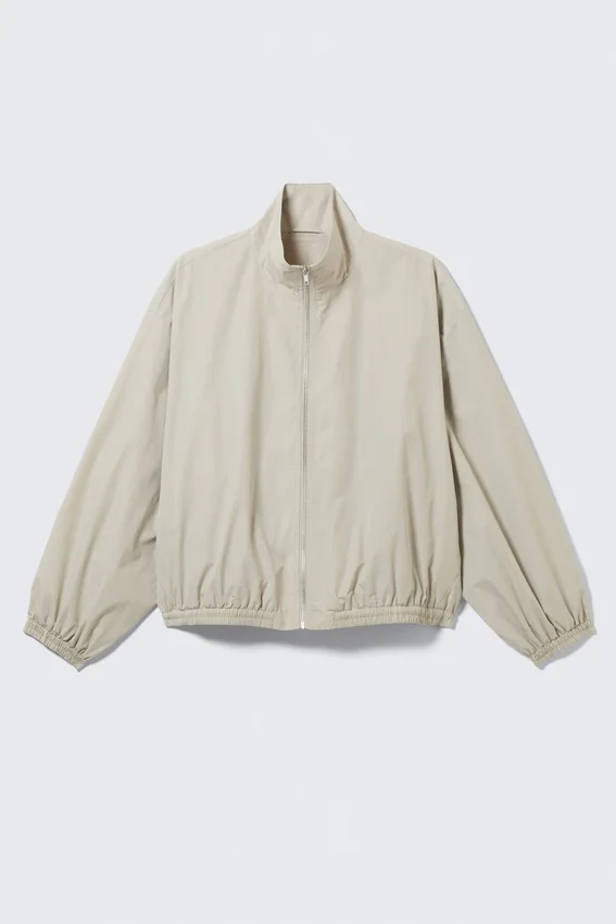 Hanne H Oversized Track Jacket – Light Dusty Mole Hanne H Oversized Track Jacket – Light Dusty Mole