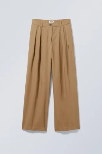 Hazel Lyocell Trousers – Dark Beige