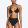 Heat High Waist Bikini Bottoms – Black Heat High Waist Bikini Bottoms – Black