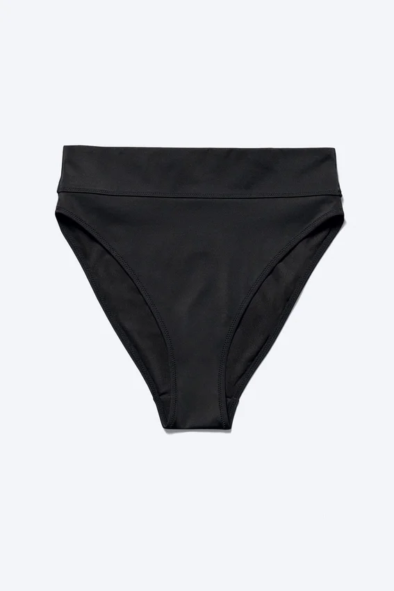 Heat High Waist Bikini Bottoms – Black Heat High Waist Bikini Bottoms – Black
