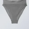 Heat High Waist Bikini Bottoms – Grey Shimmer Heat High Waist Bikini Bottoms – Grey Shimmer