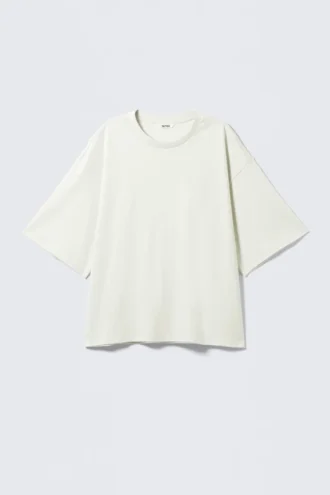 Heavyweight Boxy Cotton T-Shirt – Light Dusty Green