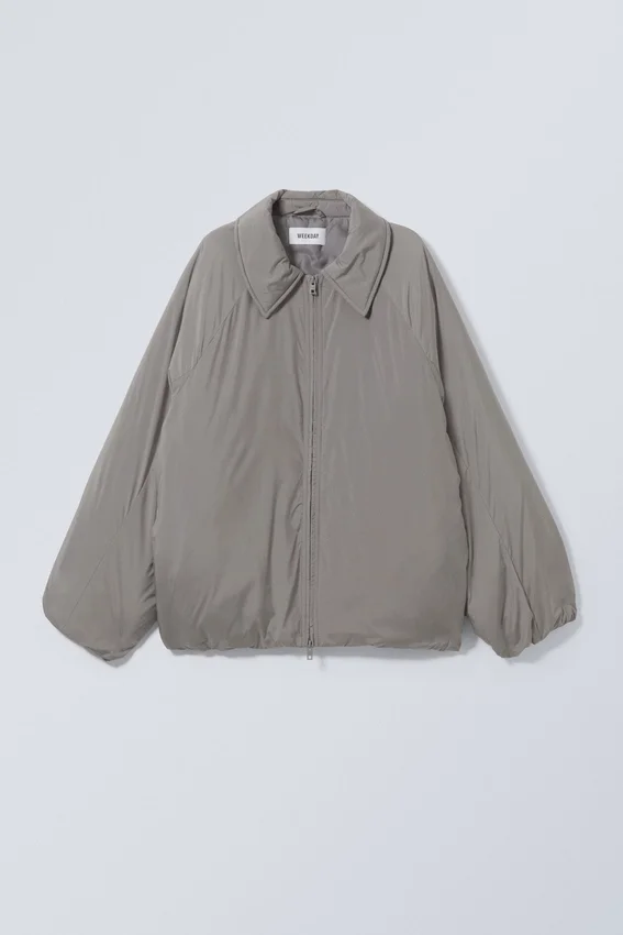 Helena Padded Jacket – Dusty Grey Helena Padded Jacket – Dusty Grey