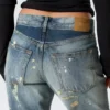 Helix Low Rise Regular Flared Jeans – Arizona Worn – Medium Blue Helix Low Rise Regular Flared Jeans – Arizona Worn – Medium Blue