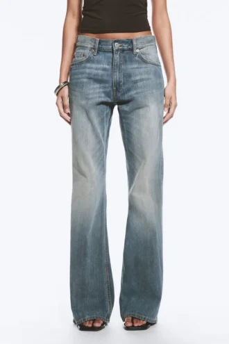 Helix Low Rise Regular Flared Jeans – Gloria Blue – Medium Blue