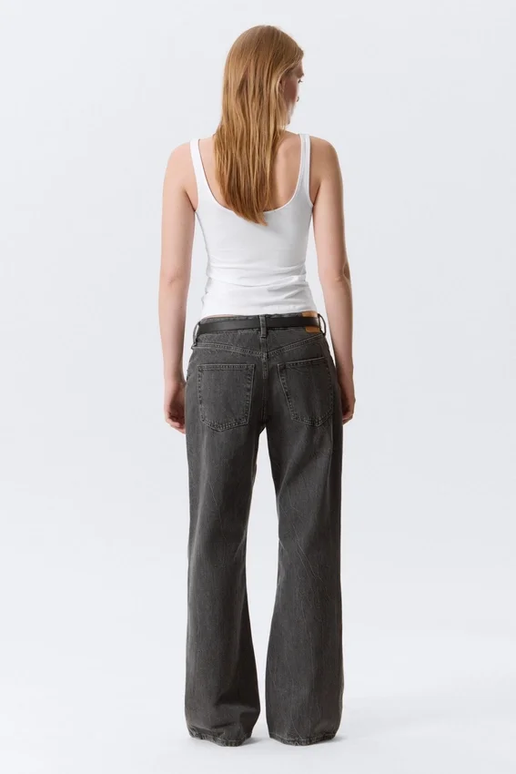 Helix Low Rise Relaxed Flared Leg Jeans – Risso Black – Black Helix Low Rise Relaxed Flared Leg Jeans – Risso Black – Black