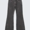Helix Low Rise Relaxed Flared Leg Jeans – Risso Black – Black Helix Low Rise Relaxed Flared Leg Jeans – Risso Black – Black