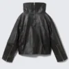 High Collar Leather Jacket – Black High Collar Leather Jacket – Black