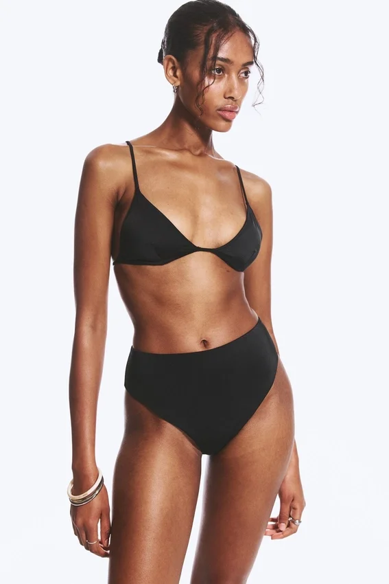 High Rise Brazilian Bikini Bottoms – Black High Rise Brazilian Bikini Bottoms – Black