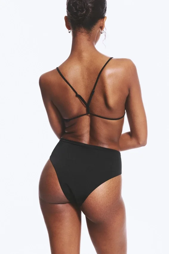 High Rise Brazilian Bikini Bottoms – Black High Rise Brazilian Bikini Bottoms – Black