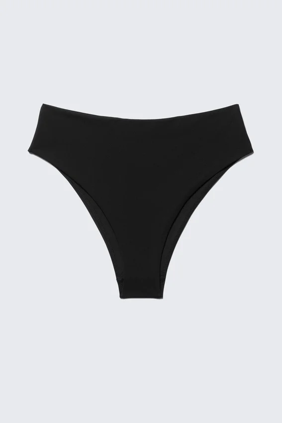High Rise Brazilian Bikini Bottoms – Black High Rise Brazilian Bikini Bottoms – Black