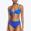 High Rise Brazilian Bikini Bottoms – Bright Blue High Rise Brazilian Bikini Bottoms – Bright Blue