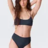 High Rise Brazilian Bikini Bottoms – Dark Blue High Rise Brazilian Bikini Bottoms – Dark Blue