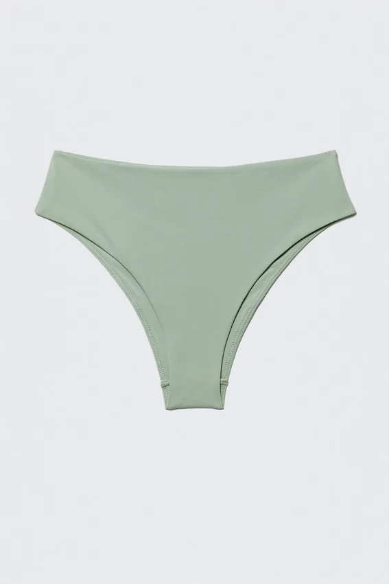 High Rise Brazilian Bikini Bottoms – Pastel Green High Rise Brazilian Bikini Bottoms – Pastel Green
