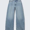 High Waisted Barrel Leg Jeans – Fresh Blue – Light Blue High Waisted Barrel Leg Jeans – Fresh Blue – Light Blue