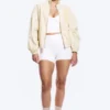 High Waisted Sports Biker Shorts – White High Waisted Sports Biker Shorts – White