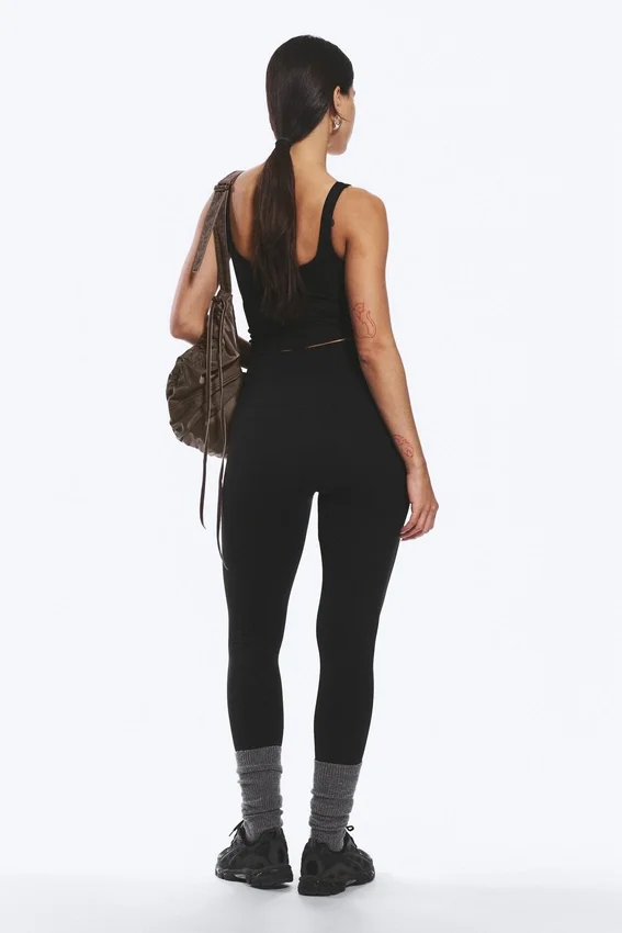 High Waisted Sports Tights – Black High Waisted Sports Tights – Black