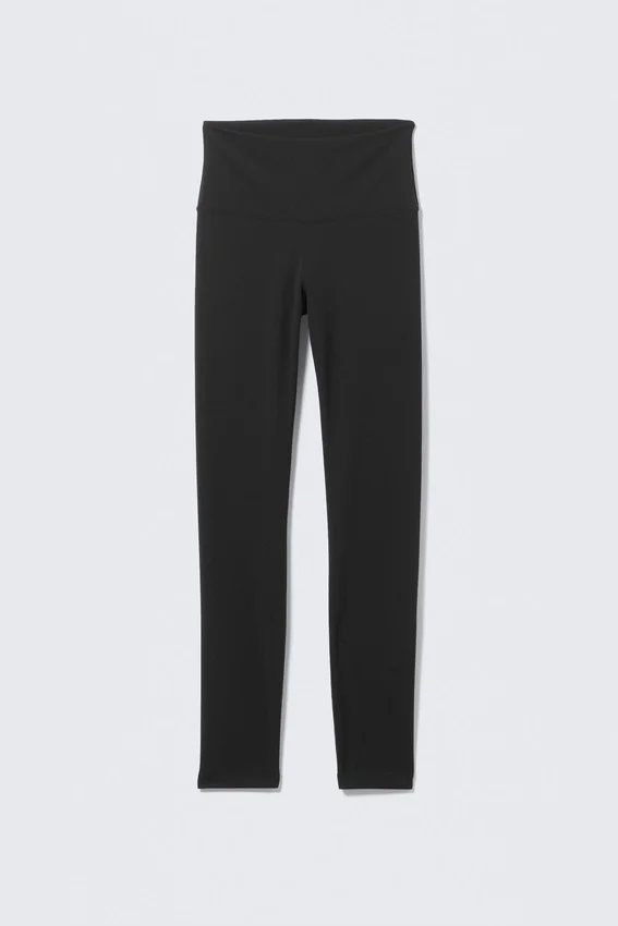 High Waisted Sports Tights – Black High Waisted Sports Tights – Black