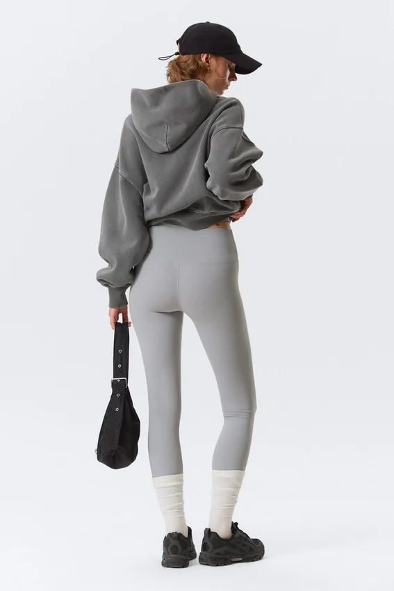 High Waisted Sports Tights – Light Dusty Grey High Waisted Sports Tights – Light Dusty Grey