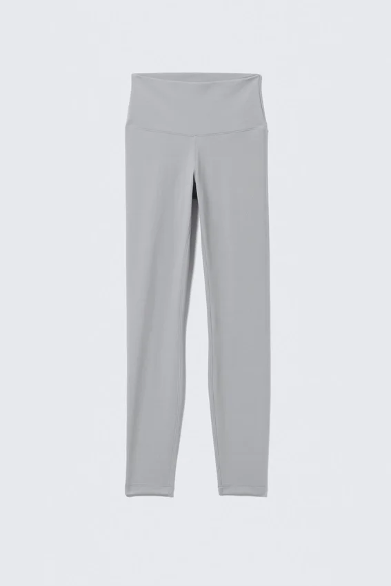 High Waisted Sports Tights – Light Dusty Grey High Waisted Sports Tights – Light Dusty Grey