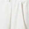 High Waisted Wide Leg Satin Trousers – White High Waisted Wide Leg Satin Trousers – White