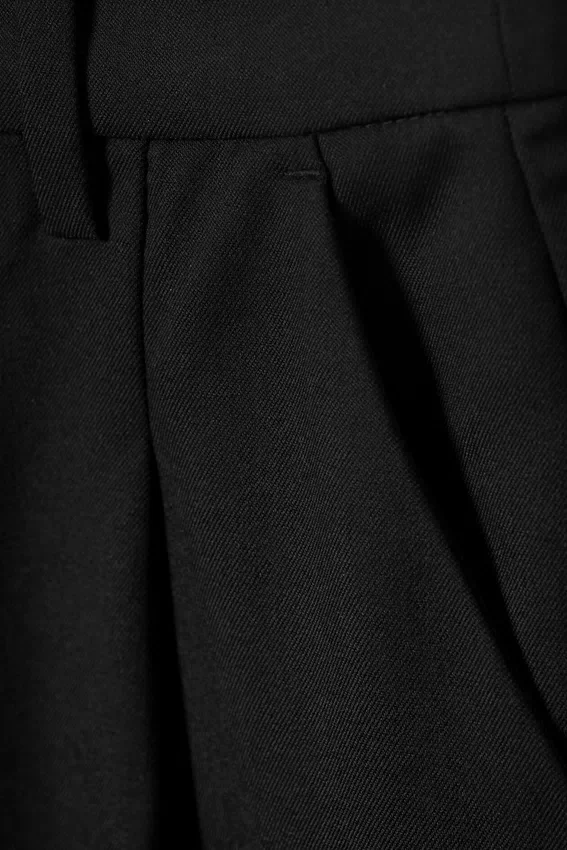 High Waisted Wide Leg Suiting Trousers – Black High Waisted Wide Leg Suiting Trousers – Black
