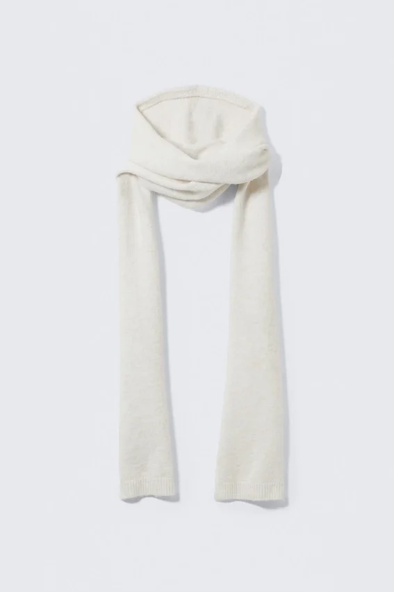 Hood Scarf – Dusty White Hood Scarf – Dusty White