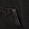 Hooded Denim Pile Jacket – Black Tie Hooded Denim Pile Jacket – Black Tie