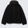 Hooded Pile Jacket – Black Hooded Pile Jacket – Black