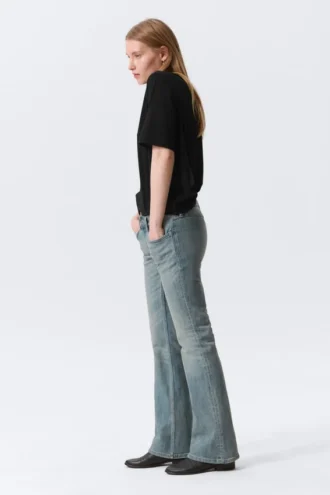 Hour Low Rise Skinny Bootcut Leg Jeans – Gloria Blue – Medium Blue