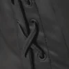 Ima Lace up Corset Top – Coated Black Ima Lace up Corset Top – Coated Black