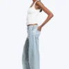Imoo Low Rise Loose Wide Jeans – Dream Blue – Light Blue Imoo Low Rise Loose Wide Jeans – Dream Blue – Light Blue
