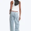 Imoo Low Rise Loose Wide Jeans – Dream Blue – Light Blue Imoo Low Rise Loose Wide Jeans – Dream Blue – Light Blue