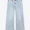 Imoo Low Rise Loose Wide Jeans – Dream Blue – Light Blue Imoo Low Rise Loose Wide Jeans – Dream Blue – Light Blue
