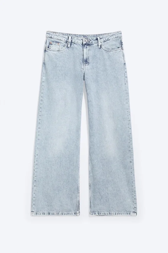 Imoo Low Rise Loose Wide Jeans – Dream Blue – Light Blue Imoo Low Rise Loose Wide Jeans – Dream Blue – Light Blue