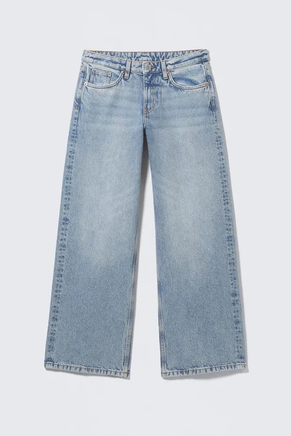 Imoo Low Rise Loose Wide Jeans – Fresh Blue – Light Blue Imoo Low Rise Loose Wide Jeans – Fresh Blue – Light Blue